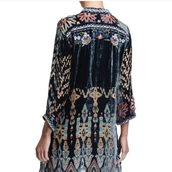 Johnny Was burnout velvet LAURELIE TUNIC DRESS NWT - Picture 13 of 14